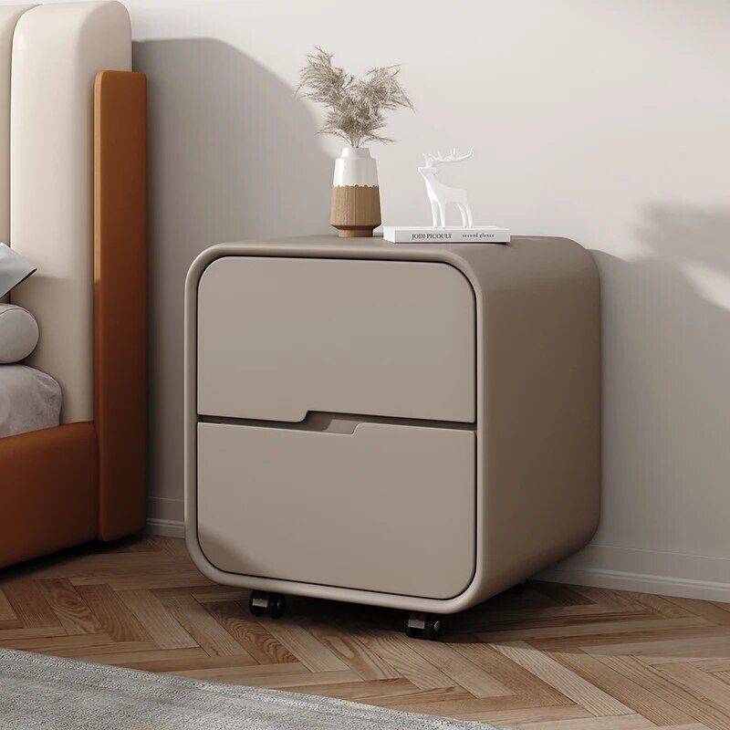 Nordic Small Mobile Nightstand Bedside Tables Furniture Color : Beige|Dark Grey|Brown|White|Grey|Light Beige Nordic Small Mobile Nightstand Bedside Tables Furniture Color : Beige|Dark Grey|Brown|White|Grey|Light Beige