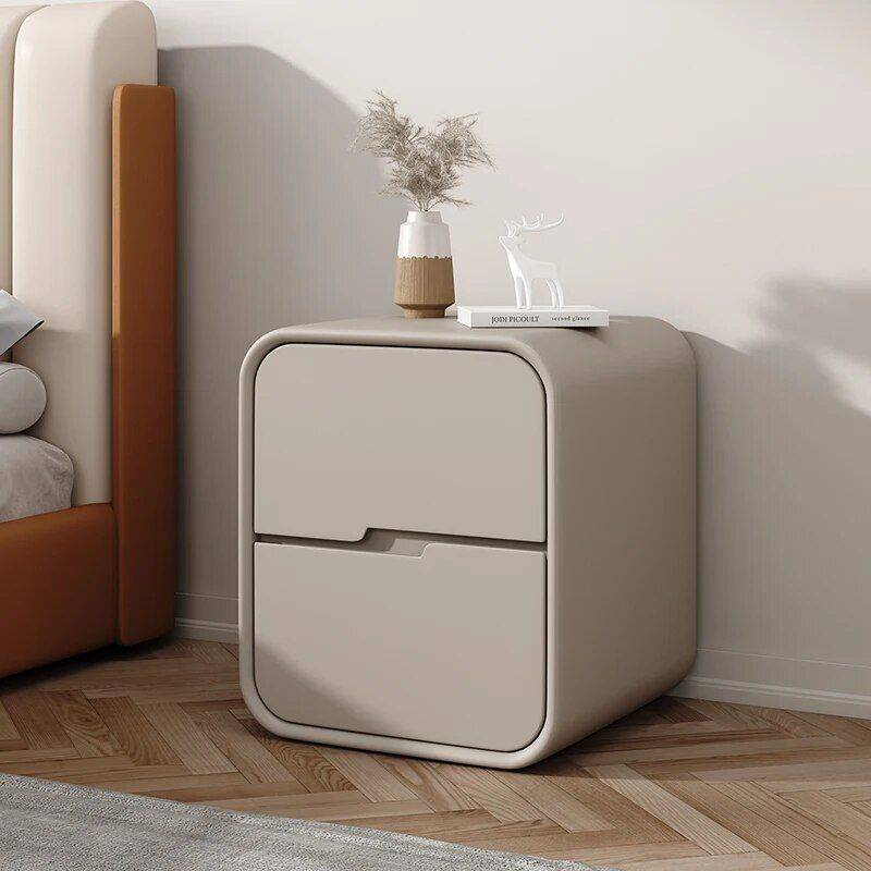 Nordic Small Mobile Nightstand Bedside Tables Furniture Color: Light Beige Size: 50x40x46cm|45x40x46cm|40x45x46cm|35x45x46cm Nordic Small Mobile Nightstand Bedside Tables Furniture Color: Light Beige Size: 50x40x46cm|45x40x46cm|40x45x46cm|35x45x46cm