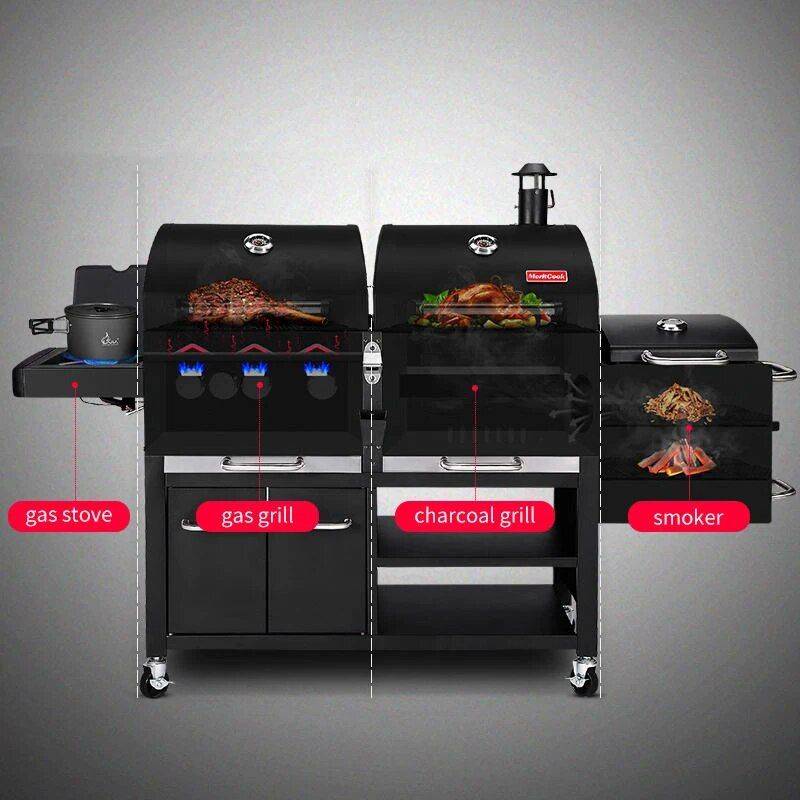 Outdoor Large Gas and Charcoal Grill Grills Kitchen Outdoor Large Gas and Charcoal Grill Grills Kitchen