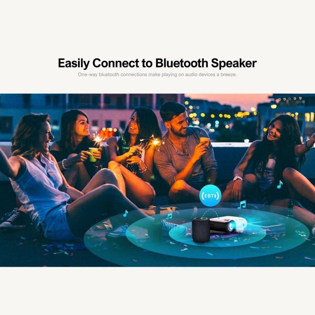 Portable Full HD 1080P Projector with 4K Support and Bluetooth 5.1 Home Electronics Projectors Portable Full HD 1080P Projector with 4K Support and Bluetooth 5.1 Home Electronics Projectors