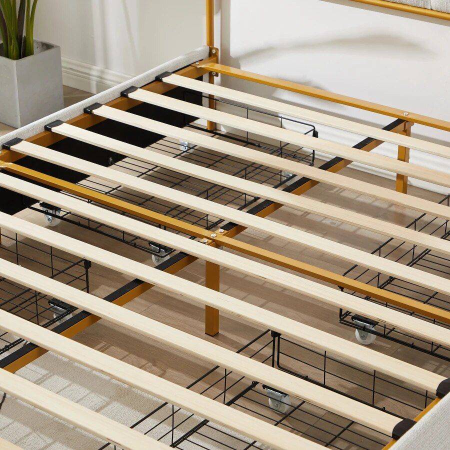 Queen Size Bed with Steamed Bread Backrest and Storage Drawers Beds Furniture Color : Light Gray Queen Size Bed with Steamed Bread Backrest and Storage Drawers Beds Furniture Color : Light Gray