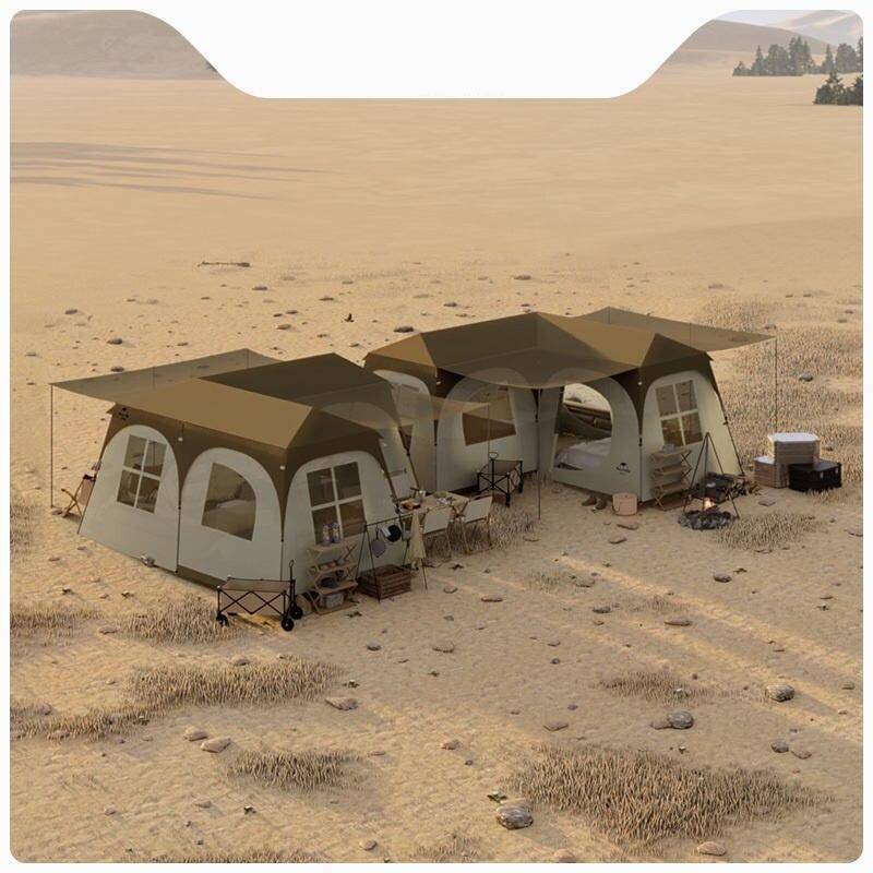 Quick-Set Luxury Camping Tent Patio, Lawn & Garden Tents & Hardtops Color : Quicksand Gold 