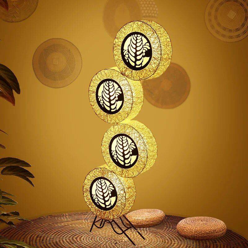 Rattan Artistic Floor Lamp for Ambient Lighting in Living Room, Bedroom, and Dining Areas Floor Lamps Lighting Color : Beige Rattan Artistic Floor Lamp for Ambient Lighting in Living Room, Bedroom, and Dining Areas Floor Lamps Lighting Color : Beige