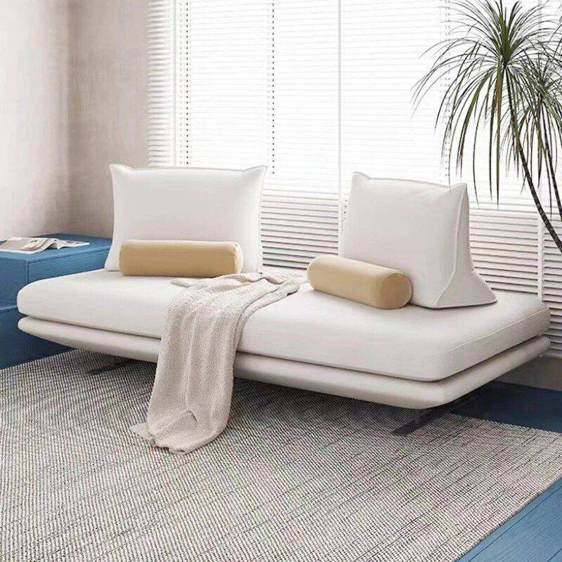 Reclinable Sofa Bed with Wooden Legs Furniture Sofas & Chairs Color : Yellow|White|Gray Reclinable Sofa Bed with Wooden Legs Furniture Sofas & Chairs Color : Yellow|White|Gray