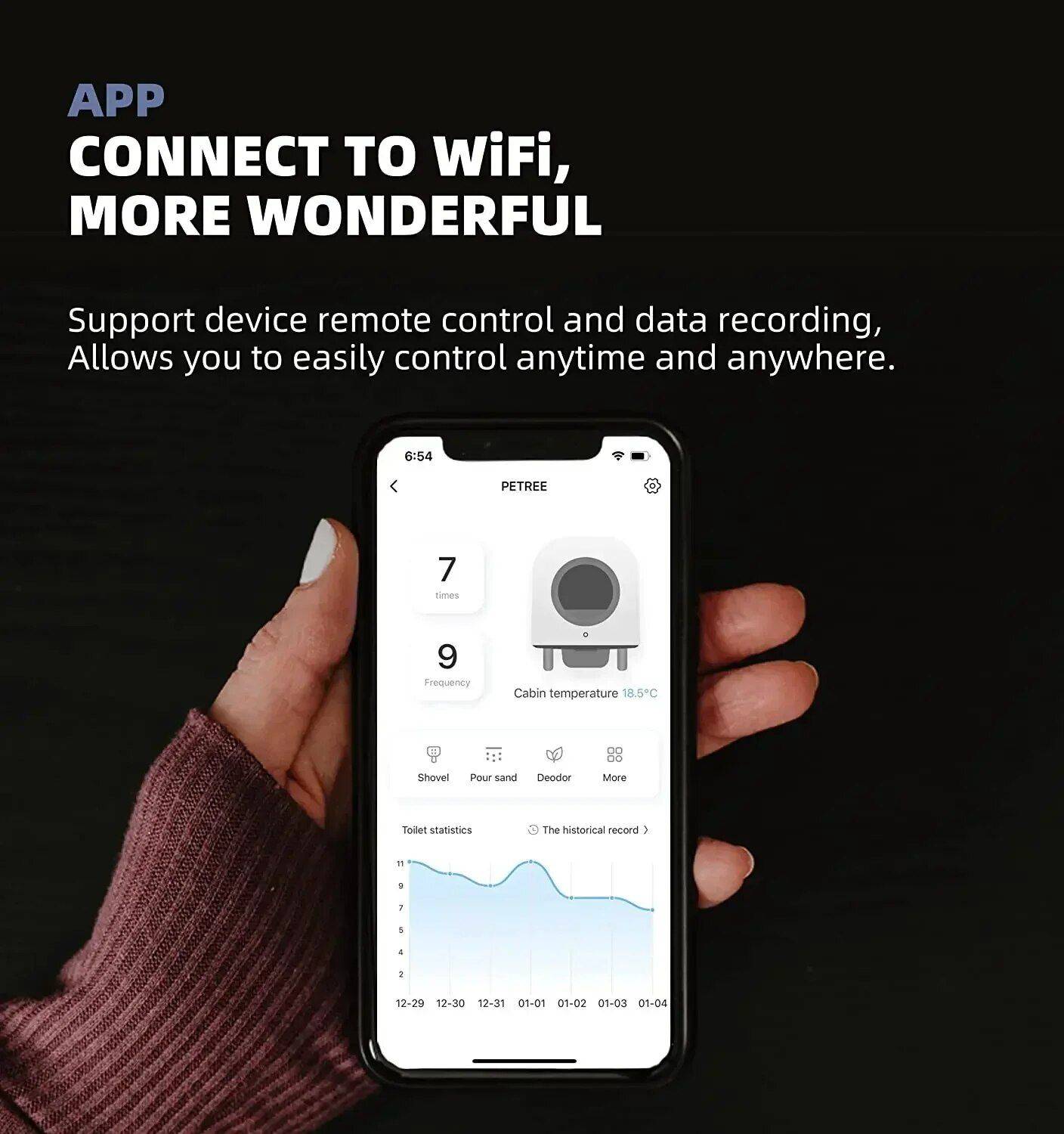 Smart Automatic Self-Cleaning Cat Litter Box with App Control & Eco-Friendly Design Pet Supplies Smart Litter Boxes Type : White Litter Box|With Mat Smart Automatic Self-Cleaning Cat Litter Box with App Control & Eco-Friendly Design Pet Supplies Smart Litter Boxes Type : White Litter Box|With Mat