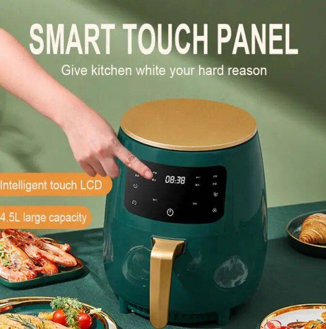 Smart Digital Air Fryer: Oil-Free, Healthy Cooking, with Touch Control & LED Display Air Fryers Kitchen Smart Digital Air Fryer: Oil-Free, Healthy Cooking, with Touch Control & LED Display Air Fryers Kitchen