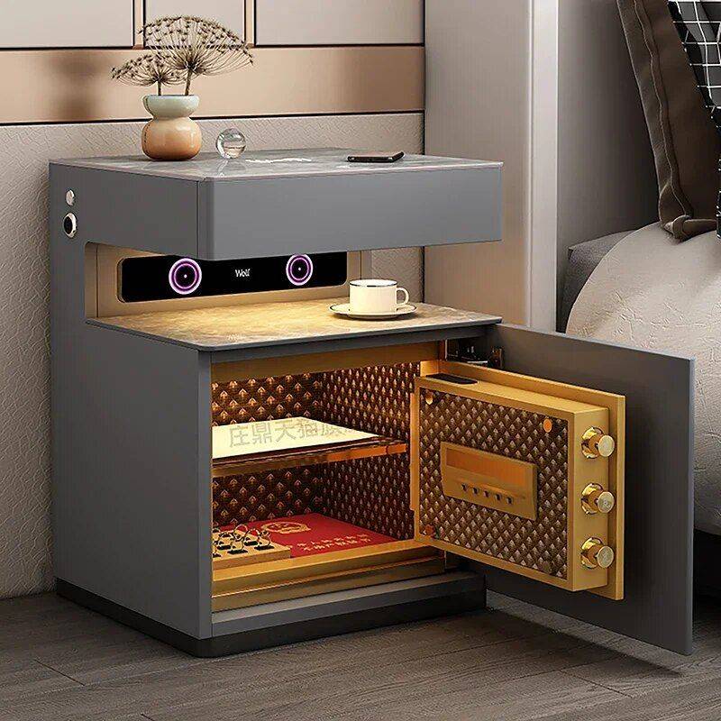 Smart Gamer Bedroom Cabinets Side Table Bedside Tables Furniture Color/Type : White/1|Light Gray/1|Dark Gray/1|White/2|Light Gray/2|Dark Gray/2 Smart Gamer Bedroom Cabinets Side Table Bedside Tables Furniture Color/Type : White/1|Light Gray/1|Dark Gray/1|White/2|Light Gray/2|Dark Gray/2