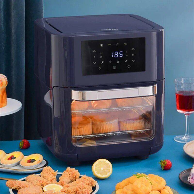 Smart Touch 12L Large Capacity Air Fryer – Oil-Free, Multi-functional, 1500W Air Fryers Kitchen Plug Type : US Smart Touch 12L Large Capacity Air Fryer - Oil-Free, Multi-functional, 1500W Air Fryers Kitchen Plug Type : US