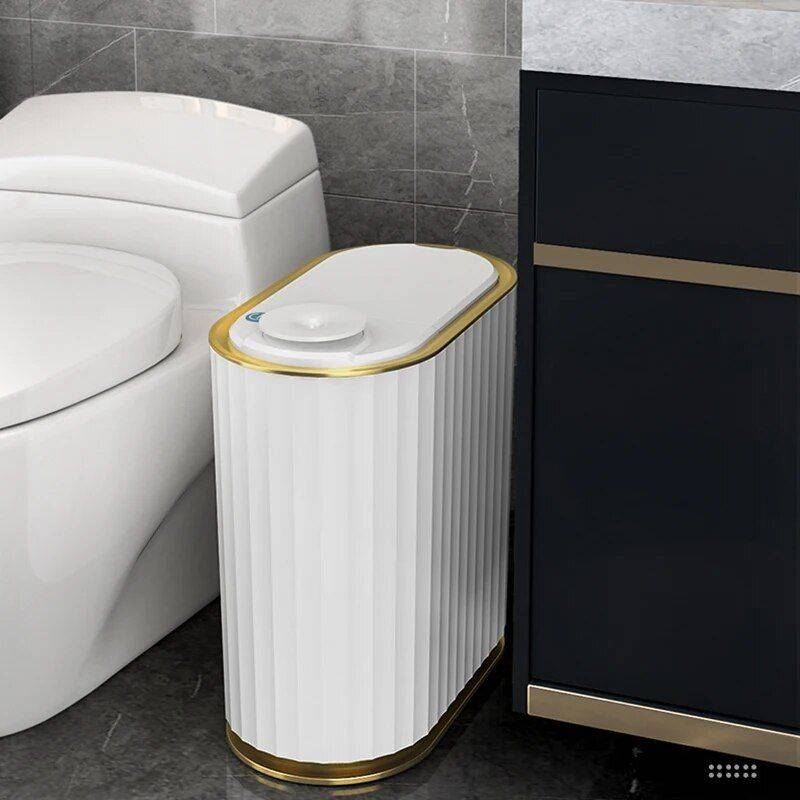 Smart Touchless Sensor Trash Can – Eco-Friendly Electric Garbage Bin Home Electronics Smart Home Color : White Smart Touchless Sensor Trash Can - Eco-Friendly Electric Garbage Bin Home Electronics Smart Home Color : White