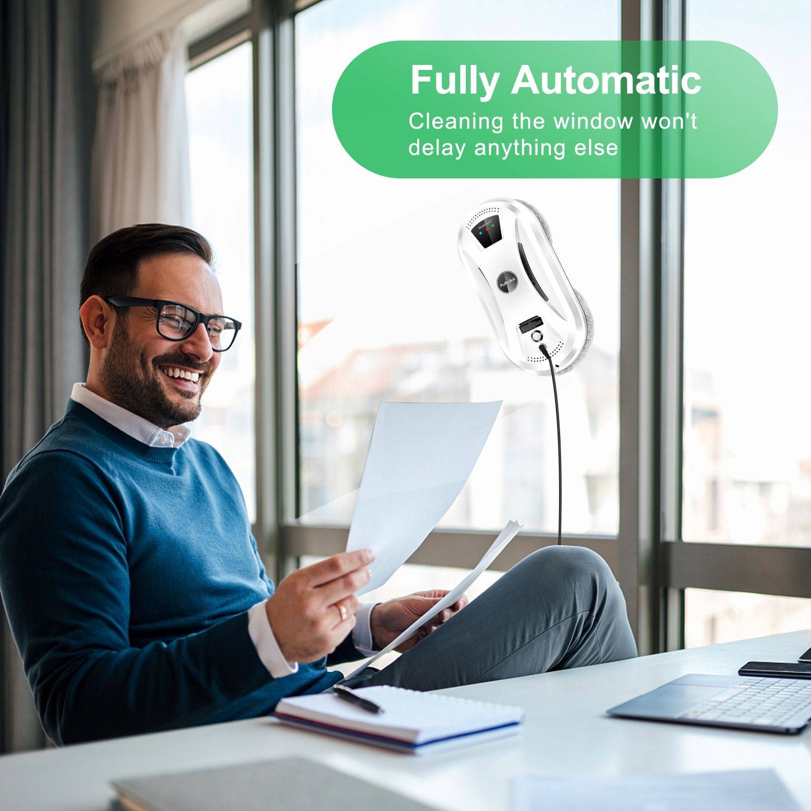 Smart Window Glass Cleaning Robot Advanced Technologies Robots Color : White Smart Window Glass Cleaning Robot Advanced Technologies Robots Color : White