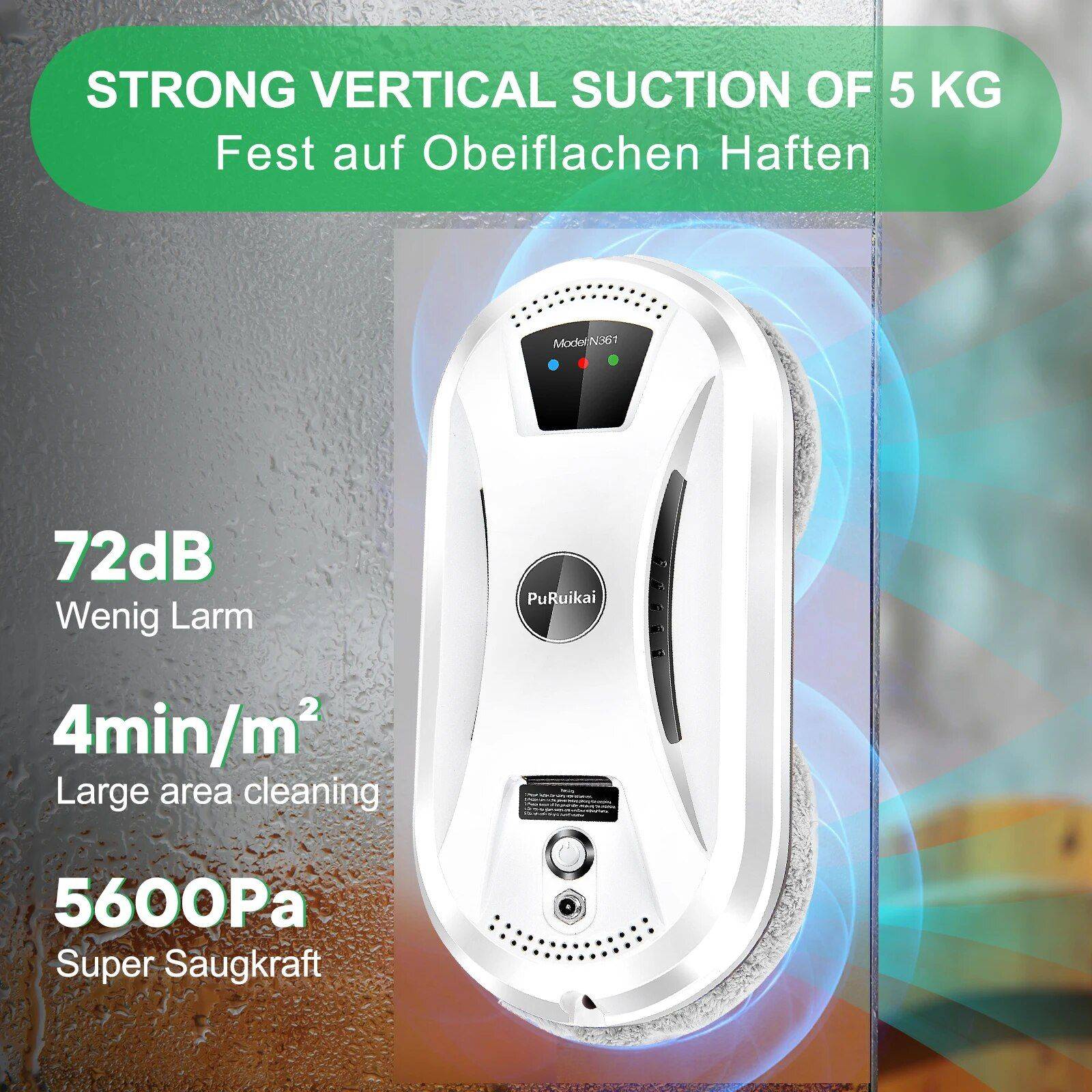 Smart Window Glass Cleaning Robot Advanced Technologies Robots Color : White Smart Window Glass Cleaning Robot Advanced Technologies Robots Color : White