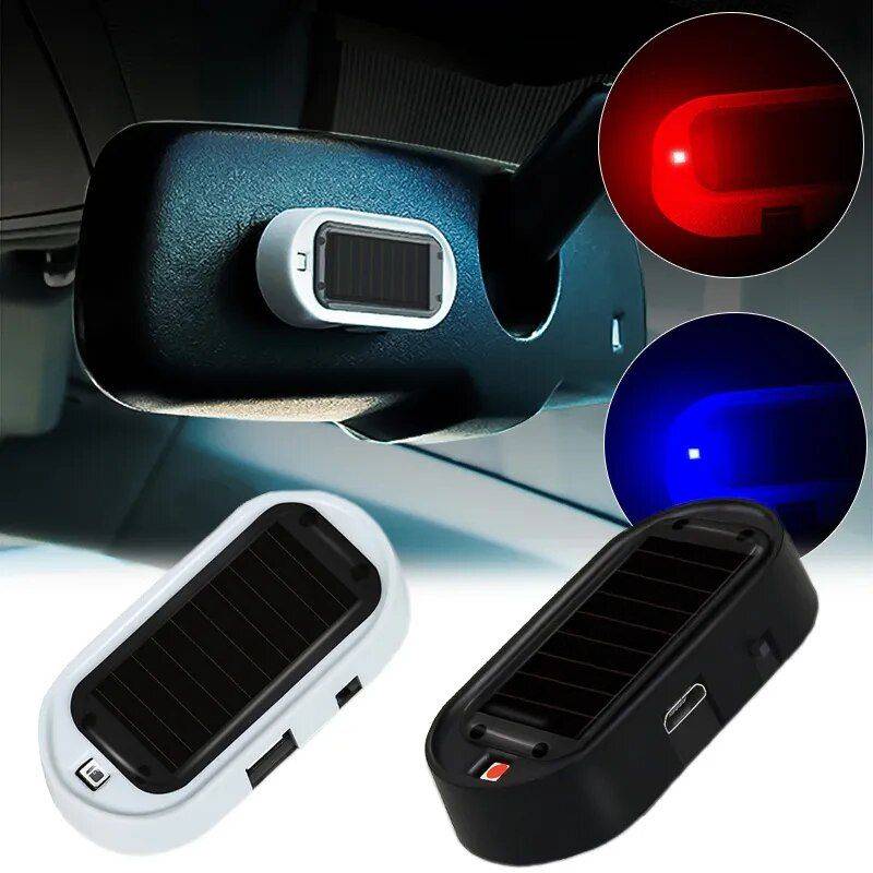 Solar-Powered Car LED Dummy Security Light Car Safety Emitting Color : 1|2|3|4 Solar-Powered Car LED Dummy Security Light Car Safety Emitting Color : 1|2|3|4