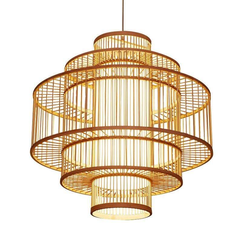 Southeast Asian-Inspired Bamboo and Rattan Pendant Chandelier Ceiling Lights Lighting Color : Gold|Black Southeast Asian-Inspired Bamboo and Rattan Pendant Chandelier Ceiling Lights Lighting Color : Gold|Black