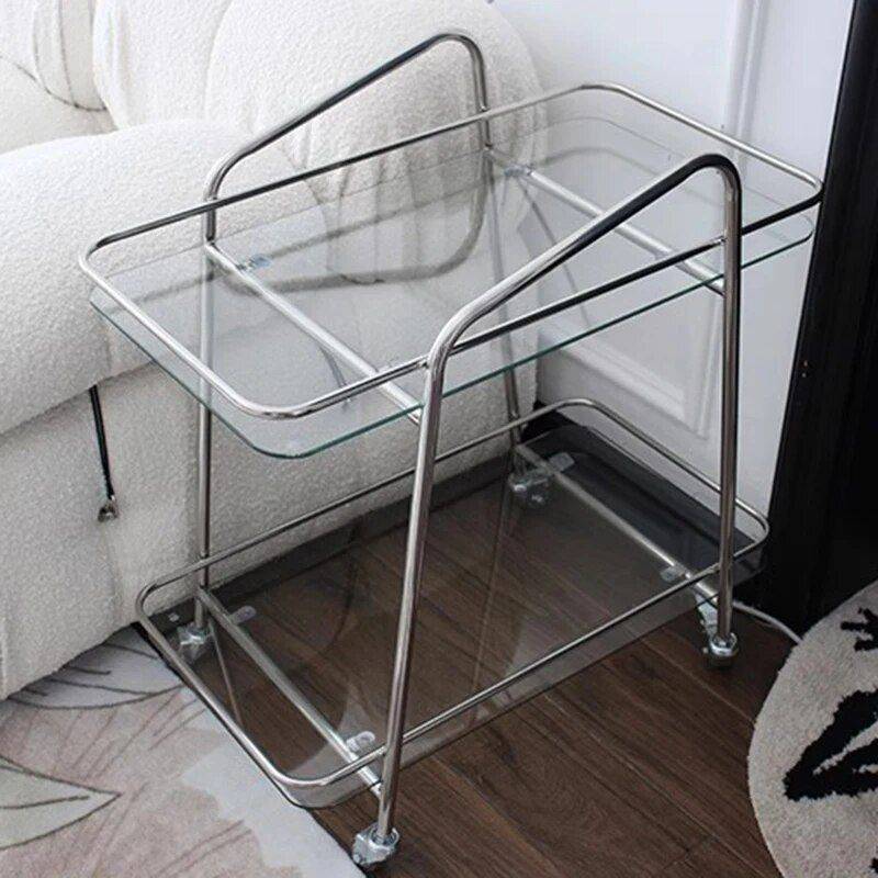 Stainless Steel Kitchen Storage Trolley with Wheels Furniture Storage Color : 65x38x69cm Stainless Steel Kitchen Storage Trolley with Wheels Furniture Storage Color : 65x38x69cm