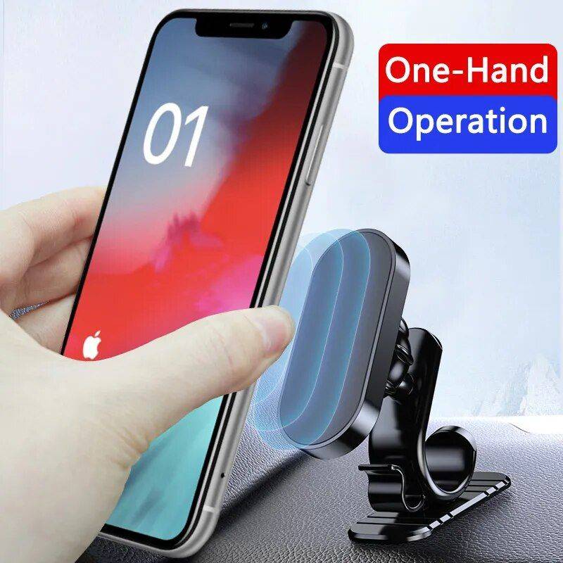 Universal Magnetic Car Phone Holder Car Organizers Color : Black 