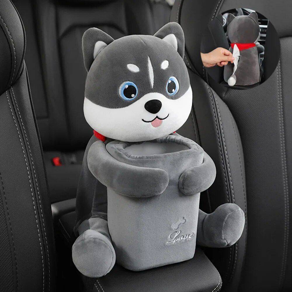 Universal Plush Car Organizer with Integrated Tissue Box and Trash Bin Car Organizers Color Name : Radish Rabbit|Puppy|Siberian Husky|Banana Monkey|Cute Rabbit|lovely Sheep|Strawberry Sheep Universal Plush Car Organizer with Integrated Tissue Box and Trash Bin Car Organizers Color Name : Radish Rabbit|Puppy|Siberian Husky|Banana Monkey|Cute Rabbit|lovely Sheep|Strawberry Sheep