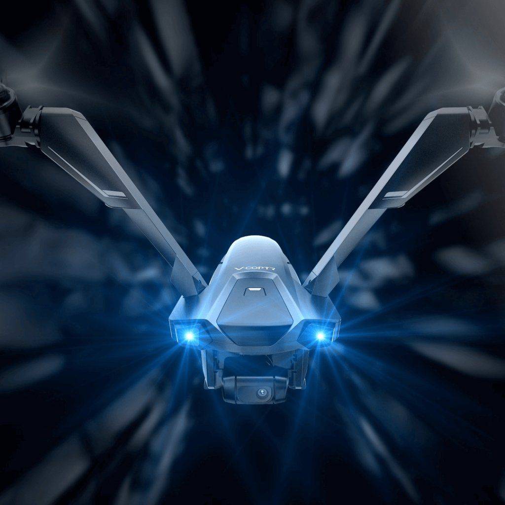 V-Coptr Falcon V-Shaped Bi-Copter with 4K Camera and 3-Axis Gimbal Advanced Technologies Drones Color : Black V-Coptr Falcon V-Shaped Bi-Copter with 4K Camera and 3-Axis Gimbal Advanced Technologies Drones Color : Black