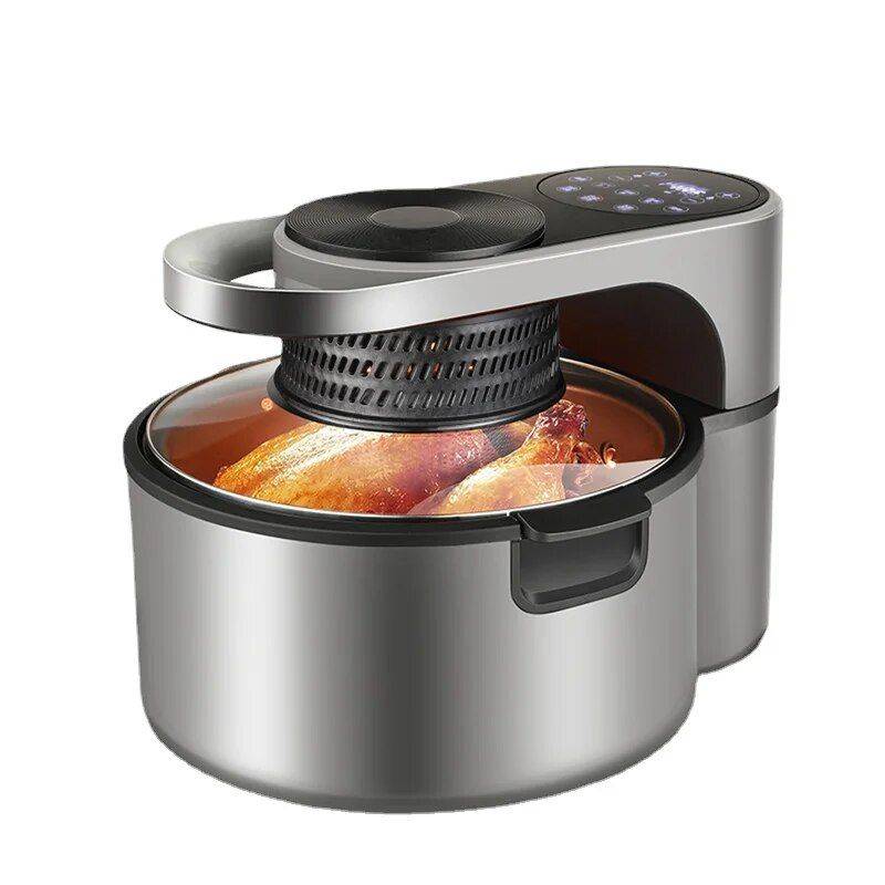 Versatile Air Fryer & Smart Baking Oven - 8L Multi-Function Electric Cooking Pot with BBQ Grill Rack Grills Kitchen Type : Computer |Mechanical  