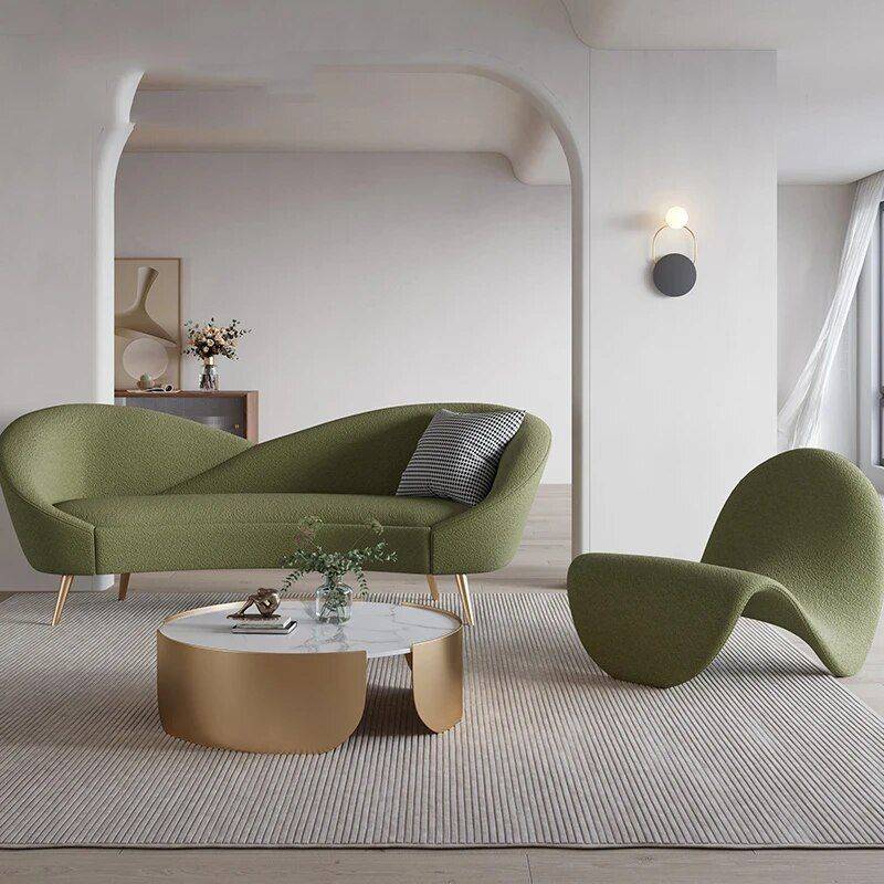 Versatile Nordic Love Seat: 3-Seater Lazy Sofa Furniture Sofas & Chairs Color : Green 170cm|Green 210cm|White 170cm|White 210cm|Green 86x65x78cm|White 86x65x78cm Versatile Nordic Love Seat: 3-Seater Lazy Sofa Furniture Sofas & Chairs Color : Green 170cm|Green 210cm|White 170cm|White 210cm|Green 86x65x78cm|White 86x65x78cm