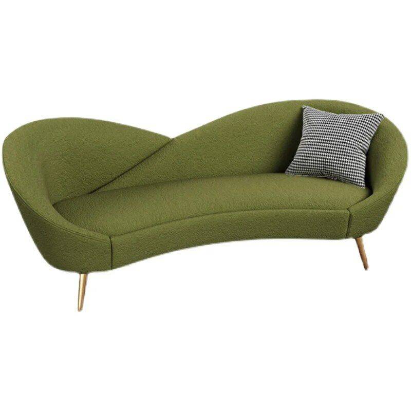 Versatile Nordic Love Seat: 3-Seater Lazy Sofa Furniture Sofas & Chairs Color : Green 170cm|Green 210cm|White 170cm|White 210cm|Green 86x65x78cm|White 86x65x78cm Versatile Nordic Love Seat: 3-Seater Lazy Sofa Furniture Sofas & Chairs Color : Green 170cm|Green 210cm|White 170cm|White 210cm|Green 86x65x78cm|White 86x65x78cm