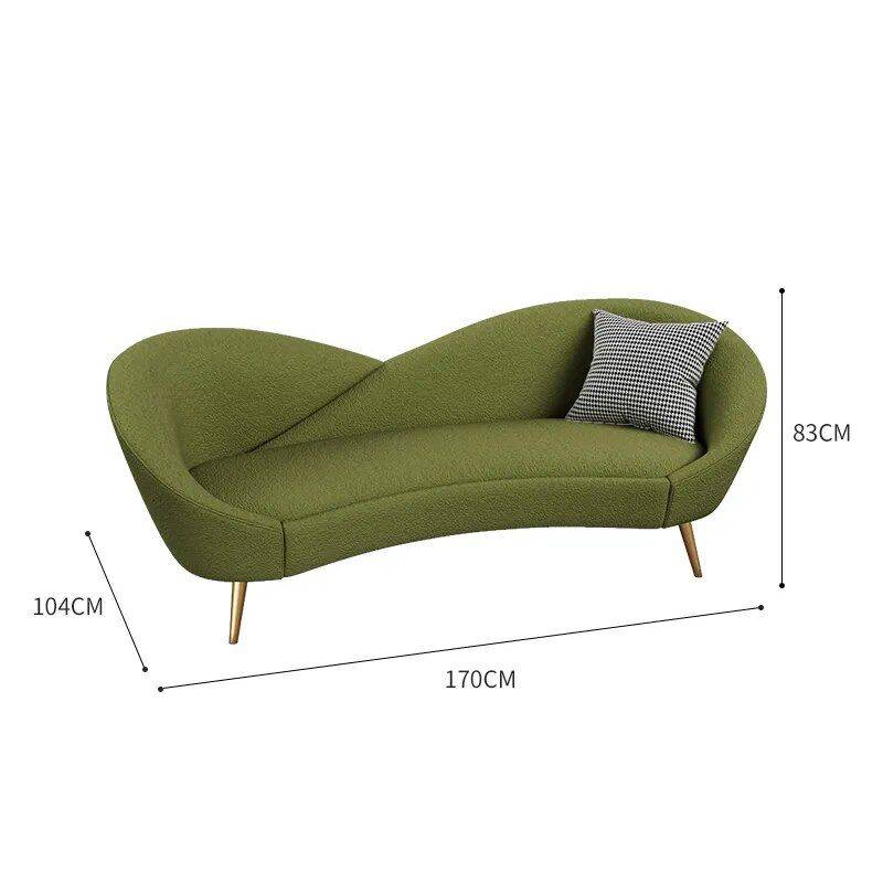 Versatile Nordic Love Seat: 3-Seater Lazy Sofa Furniture Sofas & Chairs Color : Green 170cm|Green 210cm|White 170cm|White 210cm|Green 86x65x78cm|White 86x65x78cm Versatile Nordic Love Seat: 3-Seater Lazy Sofa Furniture Sofas & Chairs Color : Green 170cm|Green 210cm|White 170cm|White 210cm|Green 86x65x78cm|White 86x65x78cm