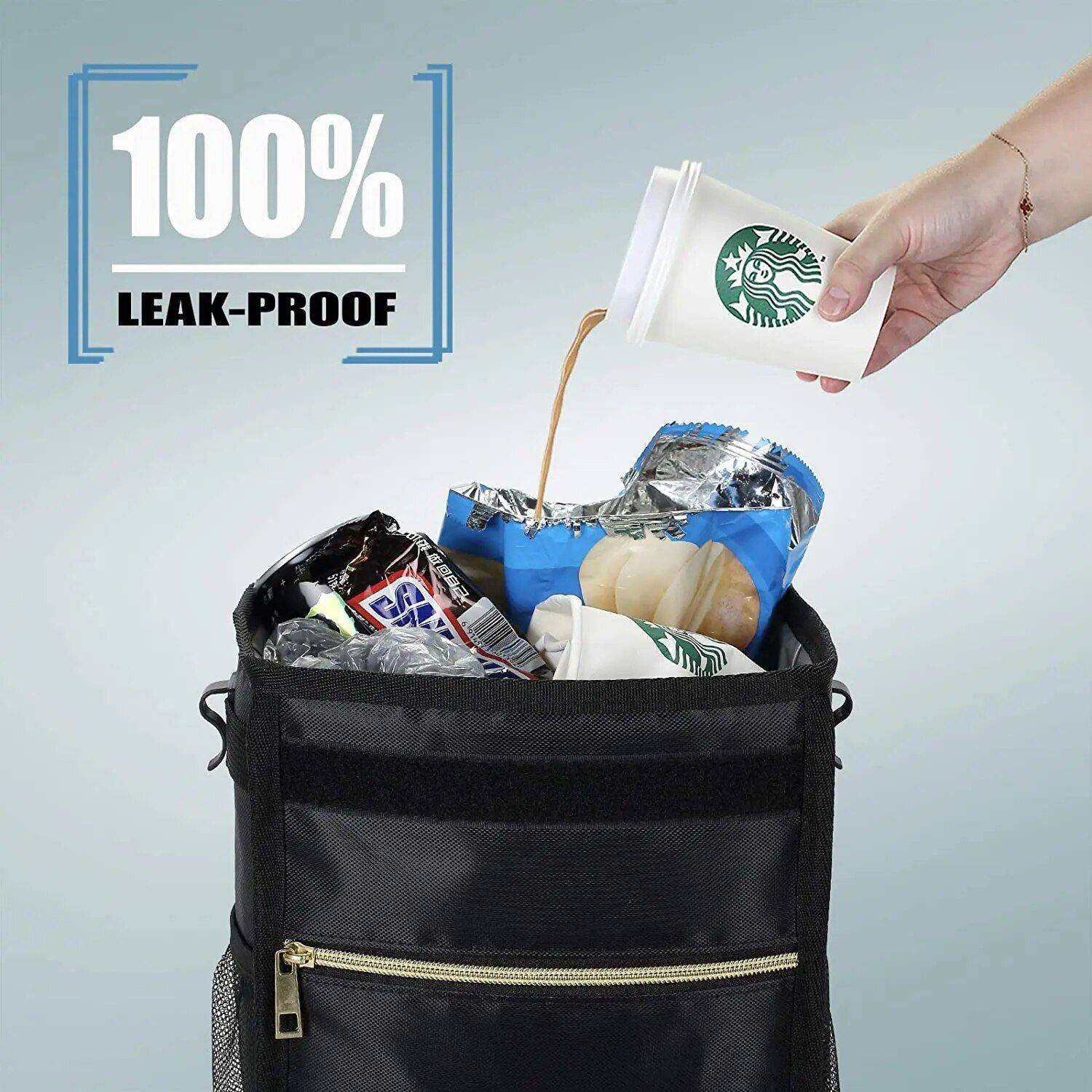 Waterproof Car Trash Bin with Multi-Functional Storage Car Organizers Color : Basic Design|Upgraded Design Waterproof Car Trash Bin with Multi-Functional Storage Car Organizers Color : Basic Design|Upgraded Design