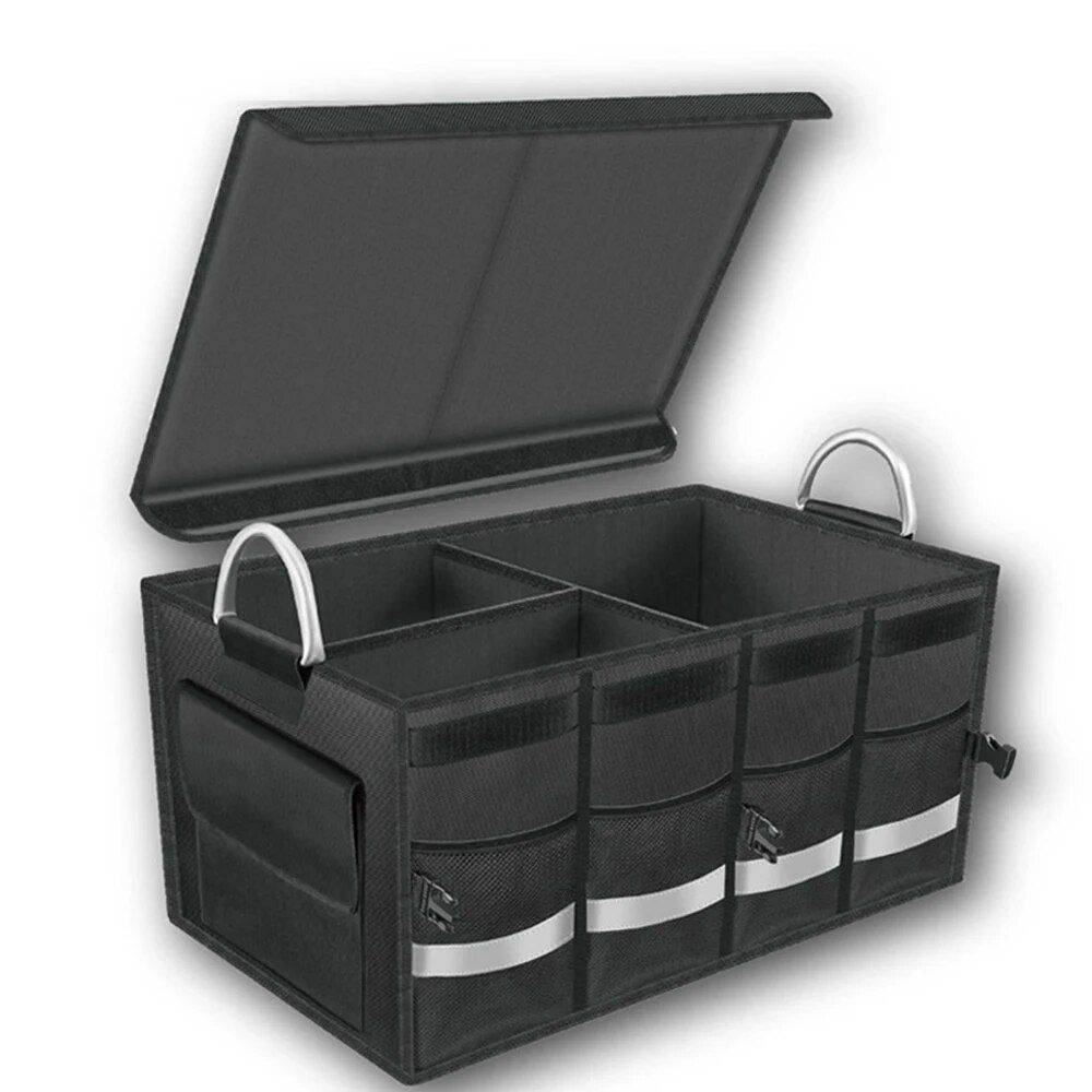 Waterproof Collapsible Oxford SUV & Car Trunk Organizer Car Organizers Color Name : Black|Gray 