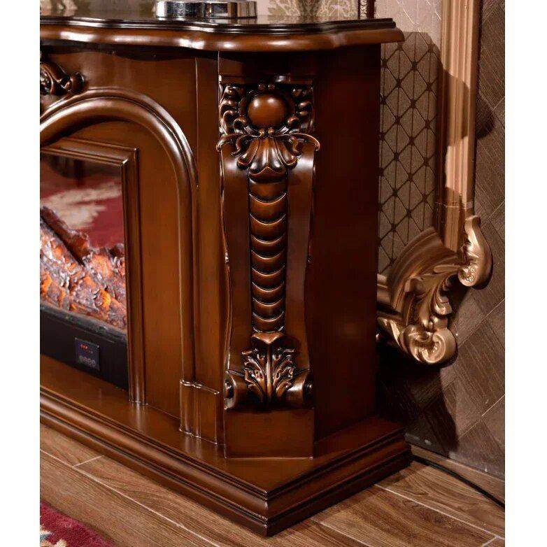 Wooden Mantel Electric Fireplace with LED Flames Fireplaces Home Electronics Color : Brown without heater|Brown with heater|White without heater|White with heater Wooden Mantel Electric Fireplace with LED Flames Fireplaces Home Electronics Color : Brown without heater|Brown with heater|White without heater|White with heater